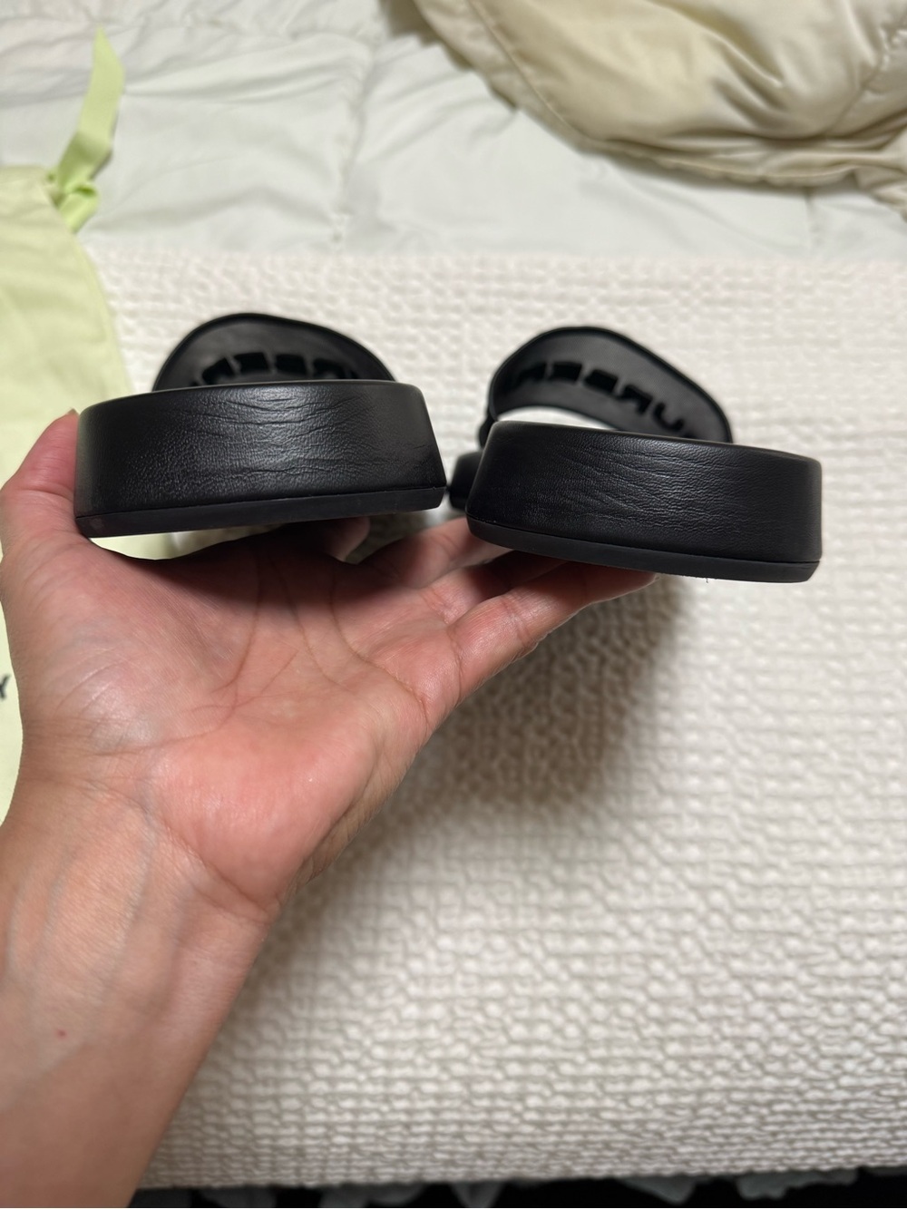 Burberry Black Slide Sandals with Embossed Logo - Picture 8 of 11